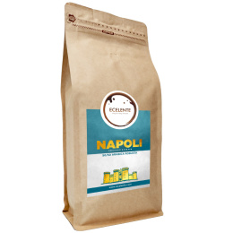 Kawa Ziarnista Napoli Mieszanka 50/50 - Włoski wypał 1kg Speciality - Świeżo Palona