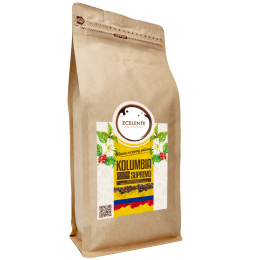 Kawa Ziarnista Zestaw 2x1kg+200g - 1kg Kolumbia + 1kg Peru + 200g Etiopia - Speciality - 100% Arabica - Świeżo Palona