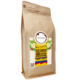 Kawa Ziarnista Zestaw 2x1kg Kolumbia + 200g Etiopia - Speciality - 100% Arabica - Świeżo Palona