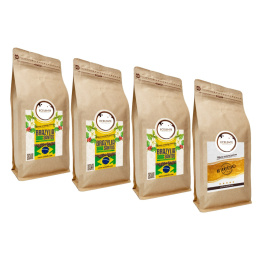 Kawa Ziarnista 3 x 1kg Brazylia + 1kg Intenso