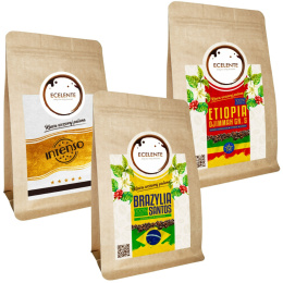 Kawa Ziarnista Zestaw 3 x 200g - "BestSeller" - 100% Arabica