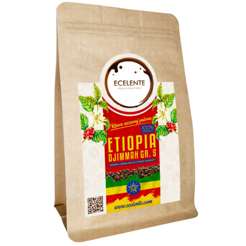 Kawa Ziarnista Etiopia Djimmah 200g Speciality - 100% Arabica - Świeżo Palona