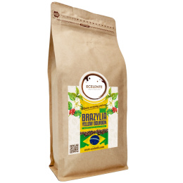 Kawa Ziarnista Brazylia Yellow Bourbon 1kg Speciality - 100% Arabica - Świeżo Palona